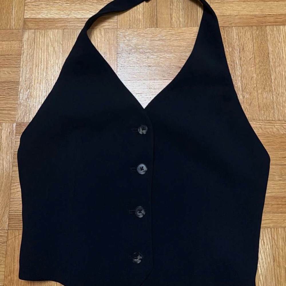 Wilfred Black Halter vest